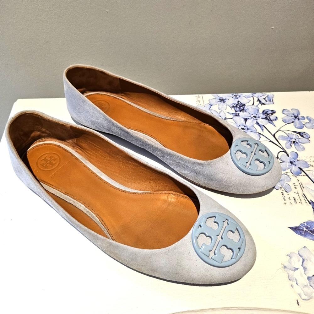 Women's Blue Flats by Tory Burch